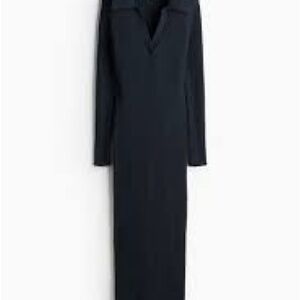 H&M Navy Long Sleeve Sweater Dress